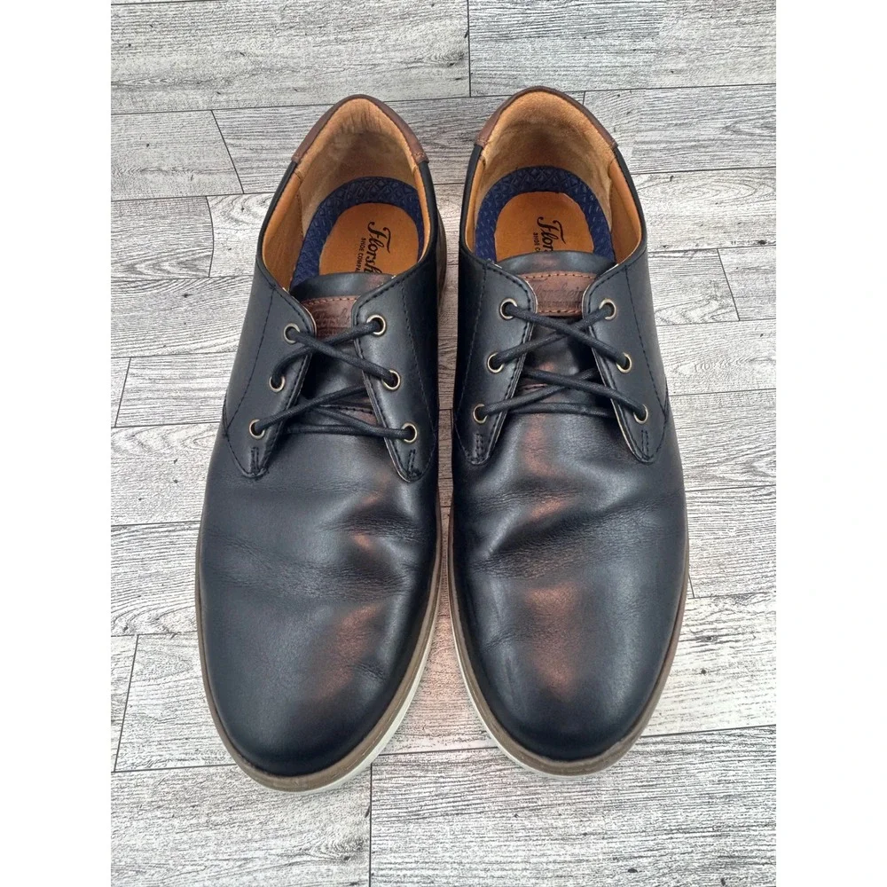 Florsheim Mens Black Leather Oxfords‎ Dress Shoes Casual Comfort Size 12M